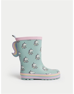 Детские резиновые сапоги Единорог, зеленый Marks & spencer