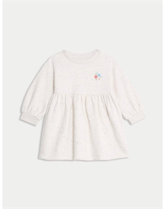 Платье из хлопка, кремовый Marks & spencer