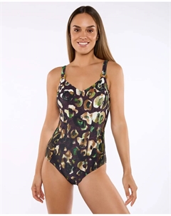 Женский купальник KENYA Control plus foam, чашка C, с регулируемыми бретелями, коричневый Red point