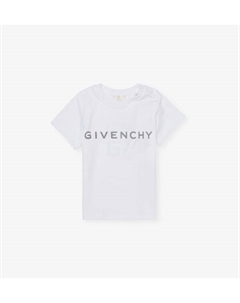 Футболка из хлопка с короткими рукавами и принтом логотипа 12-36 месяцев, белый Givenchy