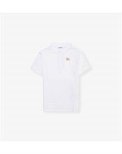 Футболка-Поло Johane ekd из хлопка-пике с вышивкой 3-14 лет, белый Burberry