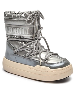 Ботинки детские зимние дутые, серый Moon boot