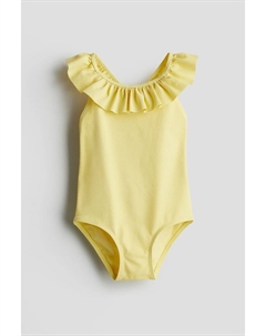 Купальник с воланами, желтый H&m