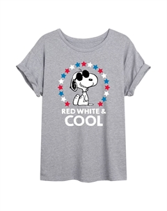 Детская струящаяся футболка Peanuts Snoopy Cool, серый Licensed character