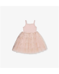 Платье-Пачка из хлопковой смеси с блестками, 1-8 лет, розовый Bob & blossom
