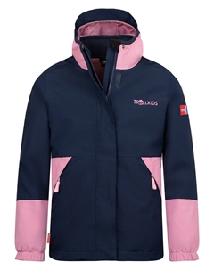 Функциональная куртка 3in1 Kjerak, цвет Rosa/Dunkelblau Trollkids