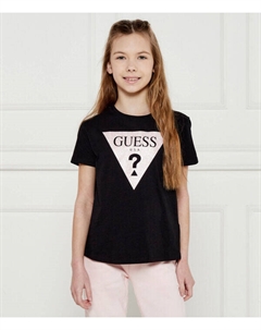 Футболка детская Regular Fit, черный / белый Guess