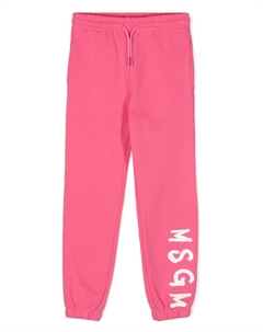 Спортивные брюки с логотипом, розовый Msgm kids