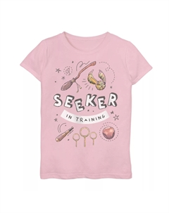 Футболка с рисунком Гарри Поттера «Искатель на тренировке» для девочек 7–16 лет Harry potter