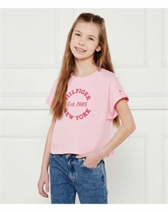 Футболка Loose Fit, розовый Tommy hilfiger