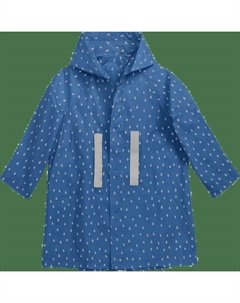 Накидка-дождевик детская синяя с каплями 1 шт. Happy rain