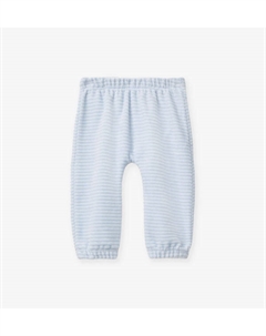 Велюровые спортивные штаны с анималистичной вышивкой на возраст 1-18 месяцев, голубой Benetton