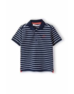 Рубашка-поло SHORT SLEEVE, цвет dark blue white Minoti