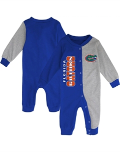 Двухцветная спальная куртка для младенцев Royal/серого цвета Florida Gators Half-Time Outerstuff