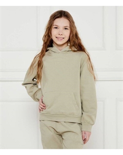 Толстовка детская хлопковая однотонная, зеленый Guess