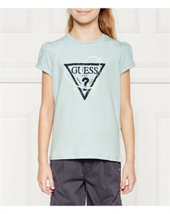 Футболка детская с рукавами-фонариками, голубой Guess