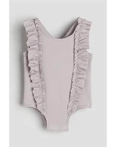 Купальник с воланами, фиолетовый H&m