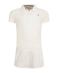 Платье детское с воротником поло, белый Tommy hilfiger