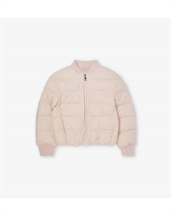 Утепленная куртка-бомбер Pally на пуху 4-12 лет, розовый Moncler