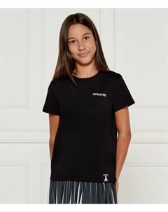Футболка детская хлопковая с логотипом бренда, черный Patrizia pepe