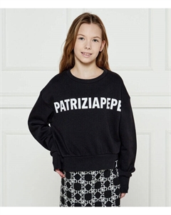 Толстовка детская с надписью, черный Patrizia pepe