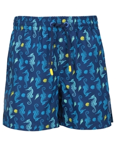 Шорты для мальчиков пляжные с принтом, синий Guess