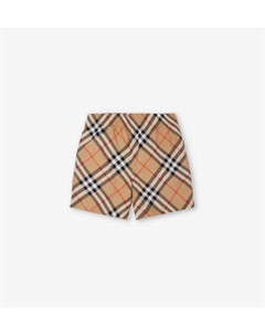 Шорты Atticus в клетку 3-14 лет, желтый Burberry