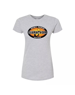 Футболка с логотипом Survivor для юниоров и графическим принтом, серый Licensed character