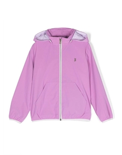 Бомбер на молнии с капюшоном, розовый Herno