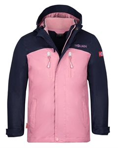 Функциональная куртка 3in1 Bryggen, цвет Rosa/Dunkelblau Trollkids