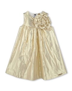 Платье с цветочной аппликацией, золотой Karl lagerfeld kids
