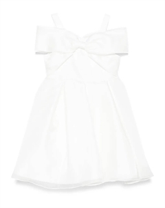 Платье с бантом, белый Abel & lula