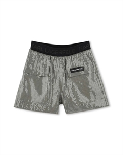 Шорты с пайетками, зеленый Karl lagerfeld kids