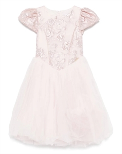 Жаккардовое платье, розовый Monnalisa