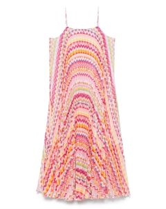 Платье с узором зигзаг, розовый Missoni kids
