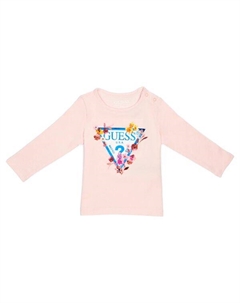 Блуза детская с цветочным принтом, розовый Guess