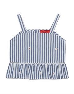 Укороченный топ в полоску, синий Max&co. kids