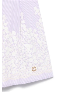 Полосатые шорты с принтом, фиолетовый Elie saab junior