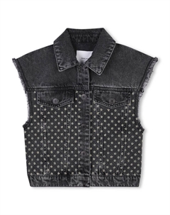 Жилет со стразами, серый Marc jacobs kids