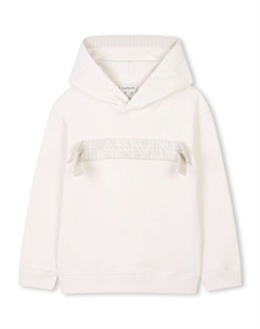 Худи с логотипом, нейтральный цвет Lanvin enfant