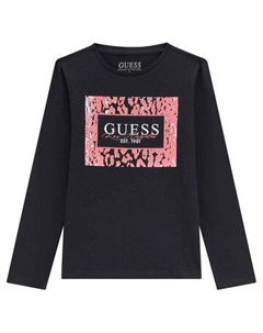 Кофта детская с принтом, черный Guess