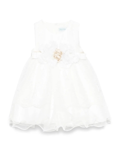 Платье из тюля с вышивкой, белый Abel & lula