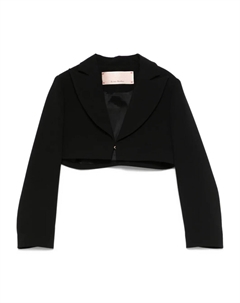 Укороченный пиджак, черный Elisabetta franchi la mia bambina