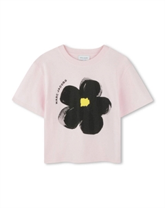 Футболка с цветочным принтом, розовый Marc jacobs kids