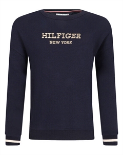 Толстовка детская с надписью, синий Tommy hilfiger