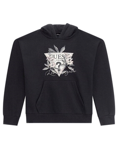 Толстовка детская с цветочным узором, черный Guess