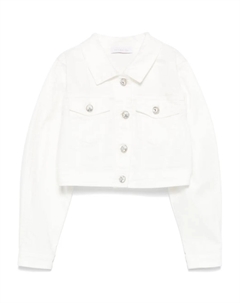 Джинсовая куртка, белый Monnalisa