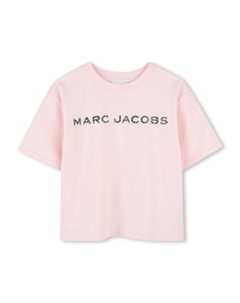 Футболка с логотипом, розовый Marc jacobs kids