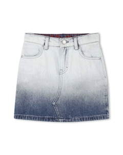 Джинсовая юбка с эффектом градиента, синий Hugo kids