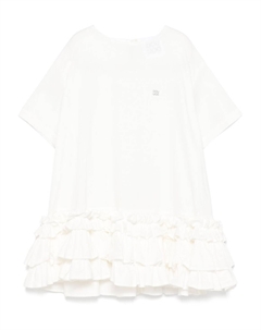 Платье с оборками, белый Douuod kids